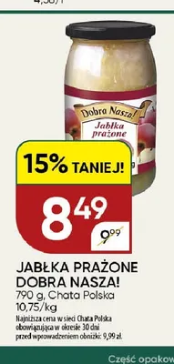 Jabłka prażone Dobra Nasza! promocja w Chata Polska