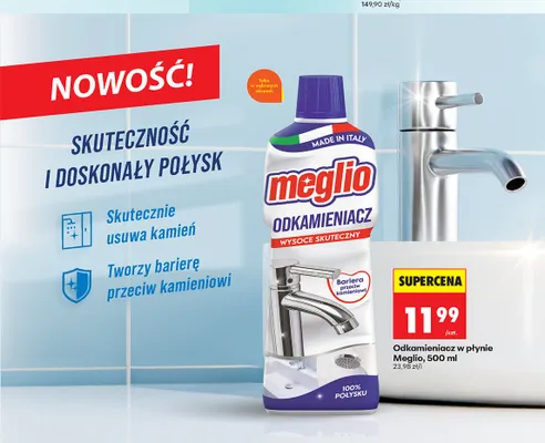 Odkamieniacz w płynie Meglio promocja w Biedronka