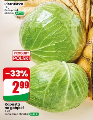 Kapusta na gołąbki promocja w Dino
