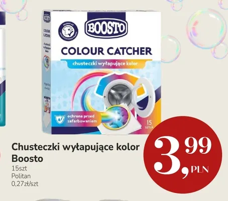 Chusteczki wyłapujące kolor Boosto promocja w Market Point