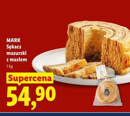 Sękacz mazurski z masłem promocja w Lidl
