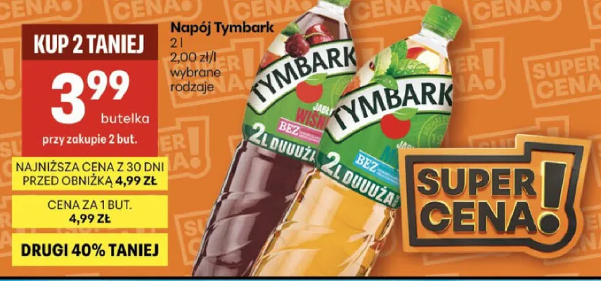 Napój Tymbark promocja w Delikatesy Centrum