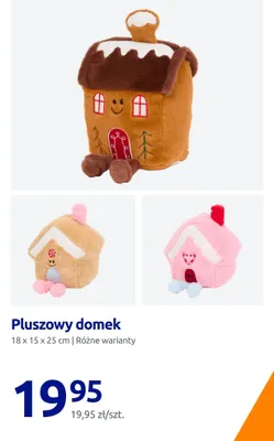 Pluszowy domek 18x15x25 cm promocja w Action