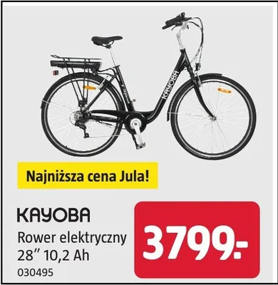 Rower elektryczny 28" 10,2 Ah promocja w Jula