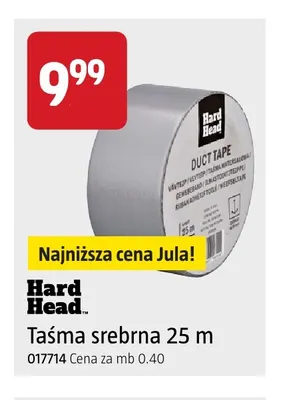 Taśma srebrna 25 m Hard Head promocja w Jula