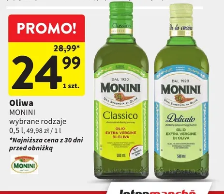 Oliwa Delicato Monini promocja w Intermarche