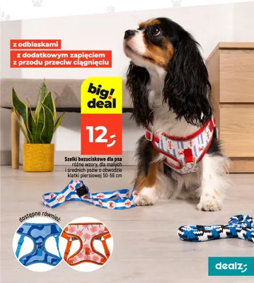 Szelki bezuciskowe dla psa promocja w Dealz