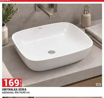 Umywalka nablatowa Xenia promocja w Merkury Market