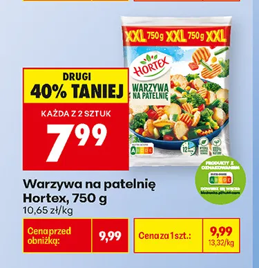 Warzywa na patelnię Hortex promocja w Biedronka
