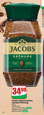Kawa rozpuszczalna Jacobs Krönung promocja w Dino