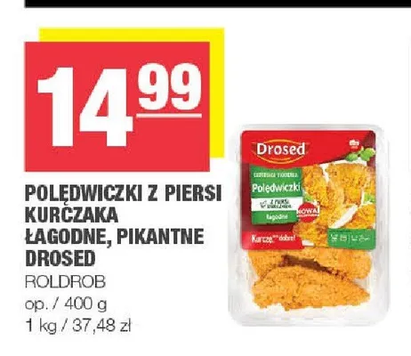 Polędwiczki z piersi kurczaka łagodne Drosed promocja w SPAR