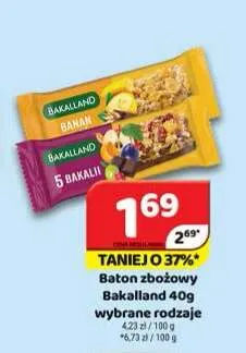 Baton zbożowy Bakalland promocja w Delfin