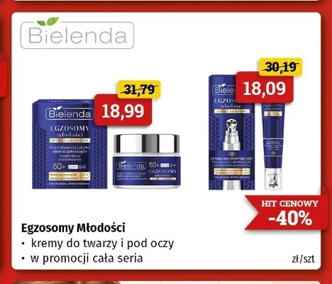 Krem pod oczy Egzosomy Młodości Bielenda promocja w Drogeria Kosmyk