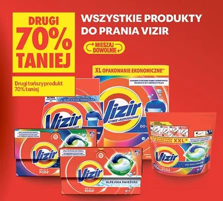 Produkty do prania Vizir promocja w Biedronka