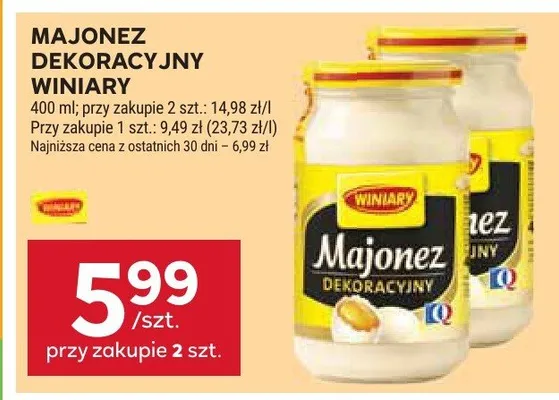 Majonez dekoracyjny promocja w Stokrotka