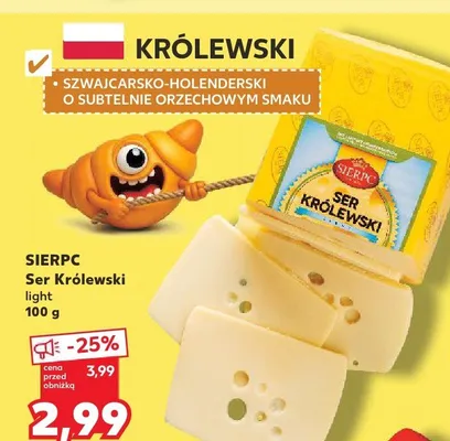 Ser Królewski light Sierpc promocja w Kaufland