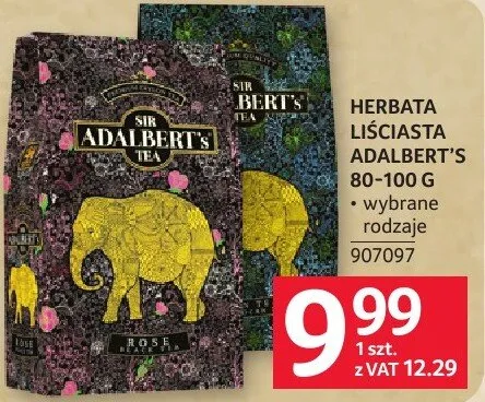 Herbata liściasta Adalbert's 80-100 g promocja w Selgros
