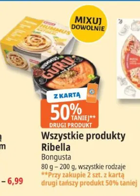 Hummus Ribella naturalny promocja w Leclerc
