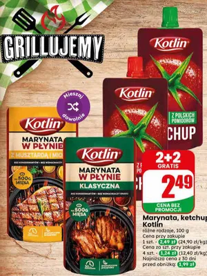 Ketchup z polskich pomidorów Kotlin promocja w Dino
