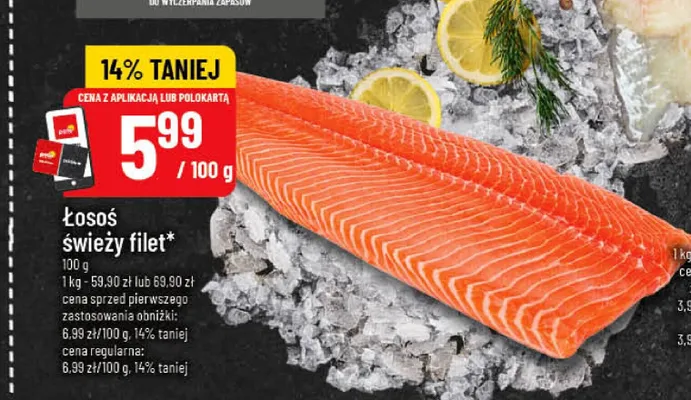 Łosoś świeży filet promocja w POLOmarket