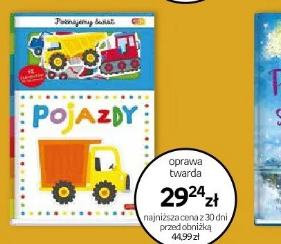 Książka Pojazdy oprawa twarda promocja w Dzień Dziecka