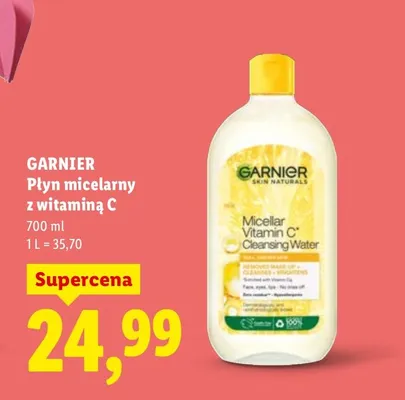 Płyn micelarny z witaminą C promocja w Lidl