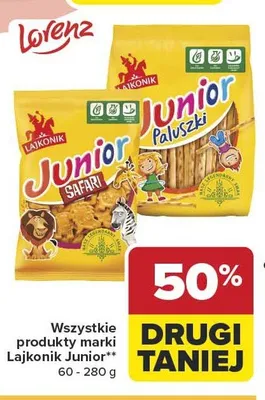 Wszystkie produkty marki Lajkonik Junior promocja w Carrefour