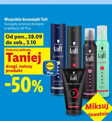 Kosmetyki Taft promocja w Lidl