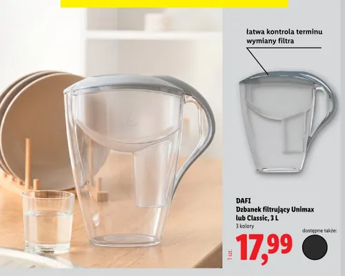 Dzbanek filtrujący Dafi Classic 3 l promocja w Lidl