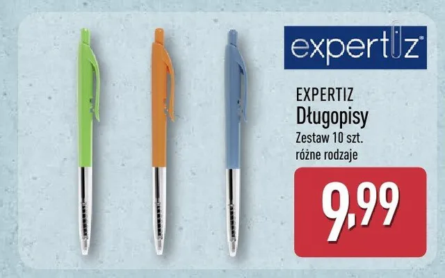Długopisy Expertiz 10-pak promocja w Aldi