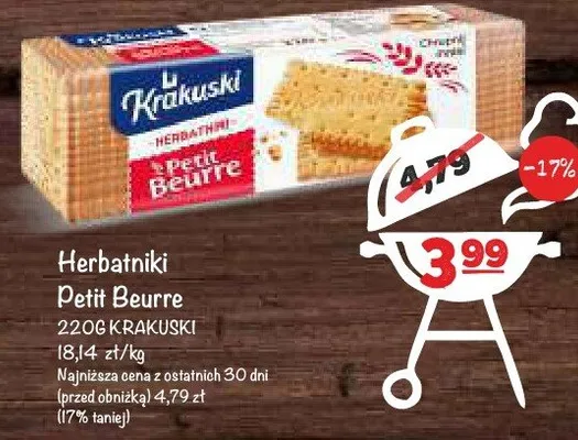 Herbatniki Petit Beurre Krakuski promocja w Arhelan