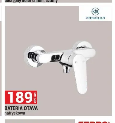 Bateria natryskowa Kfa Armatura Otava promocja w Merkury Market