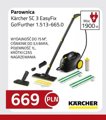 Parownica Kärcher Sc 3 EasyFix Go!Further 1,513-665,0 promocja w kakto.pl