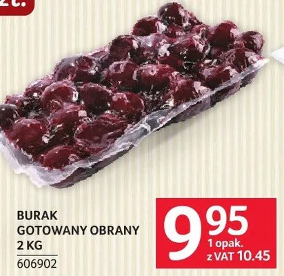 Burak gotowany obrany 2 KG promocja w Selgros