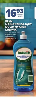 Płyn nabłyszczający do zmywarek Ludwik promocja w Stokrotka