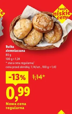 Bułka ziemniaczana promocja w Lidl