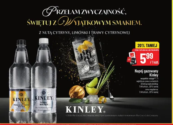 Napój gazowany Kinley Tonic Water promocja w POLOmarket
