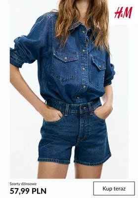 Szorty dżinsowe H&M promocja w H&M