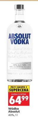 Wódka Absolut promocja w Biedronka
