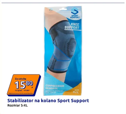 Stabilizator na kolano Sport Support promocja w Action