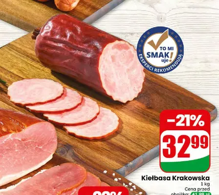 Kiełbasa krakowska Agro Rydzyna promocja w Dino