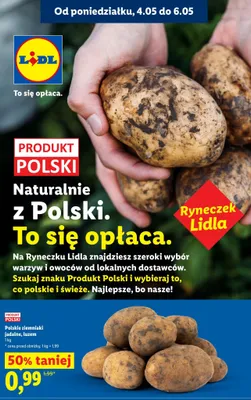 Ziemniaki jadalne polskie luzem promocja w Lidl