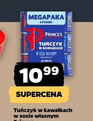 Tuńczyk w kawałkach w sosie własnym Princes 3-pak promocja w Netto