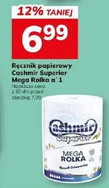 Ręcznik papierowy cashmir superior mega rolka promocja w Hitpol