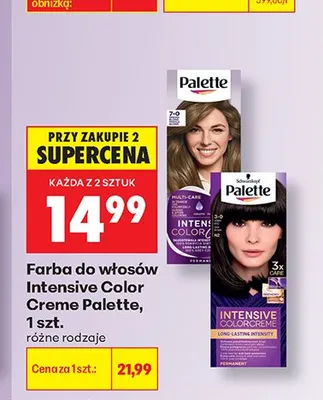 Farba do włosów Intensive Color Creme Palette 3-0 promocja w Biedronka
