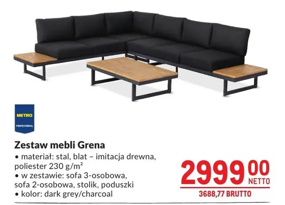 Zestaw mebli METRO PROFESSIONAL Grena promocja w Makro