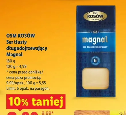 Ser tłusty długodojrzewający Magnal promocja w Lidl