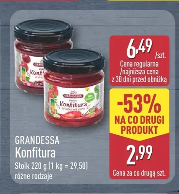 Konfitura Grandessa promocja w Aldi