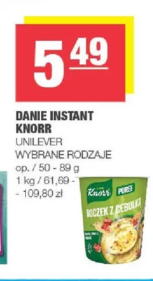 Danie instant Knorr promocja w SPAR