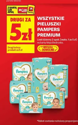 Pieluszki Pampers Premium Care 5 promocja w Biedronka